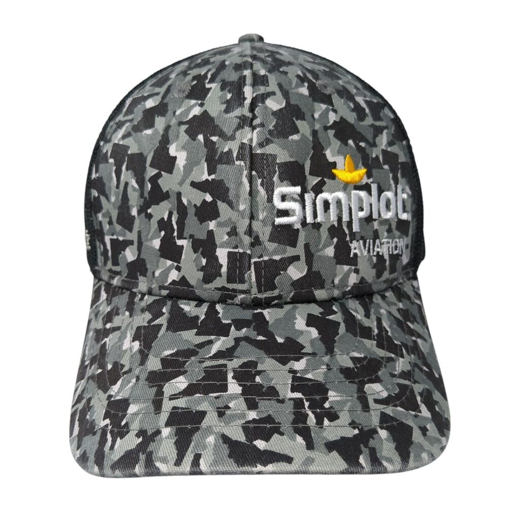 Simplot Snapback Trucker Hat Camouflage One Size … - image 1